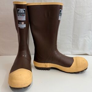 Industrial Servus Honeywell Men Waterproof Rubber Steel Toe Boots ASTM F 2413-11